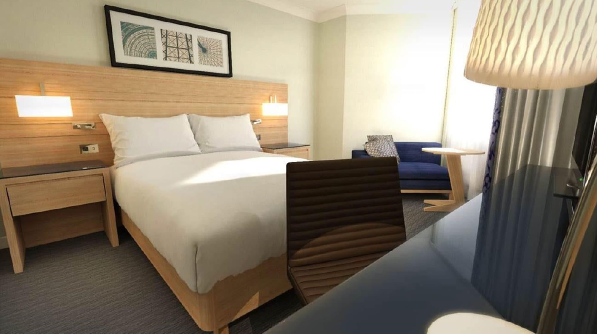 Grand Hotel Блекпул Екстериор снимка A room at the Hilton London Heathrow